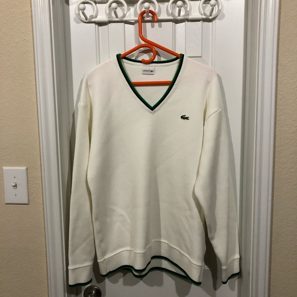 Men’s Lacoste V-Neck Sweater - Made in France